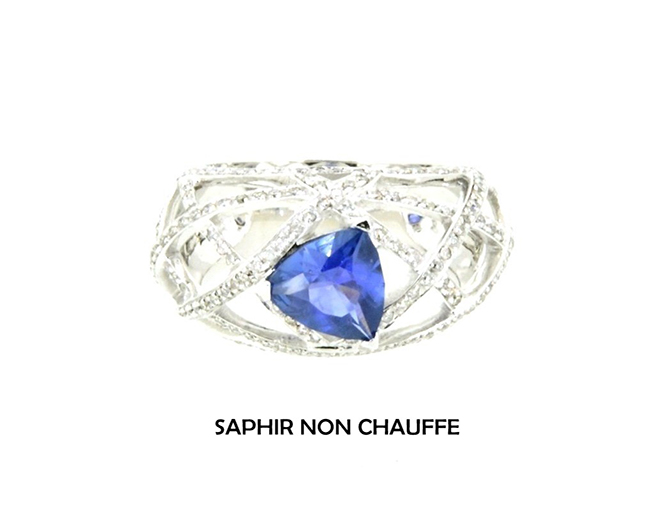 Bague Trillion Saphir